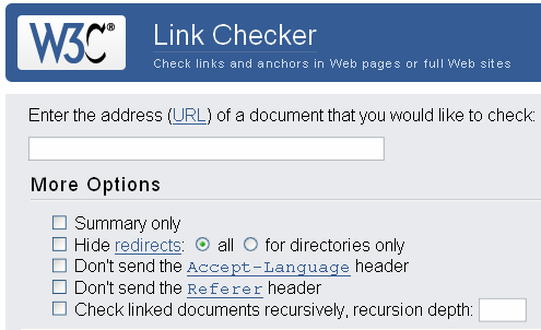 W3C Link Checker